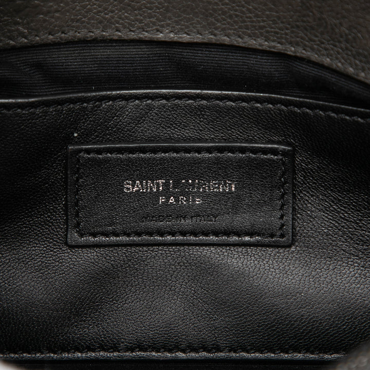 Saint Laurent Medium Chevron Sheepskin Monogram College Sac