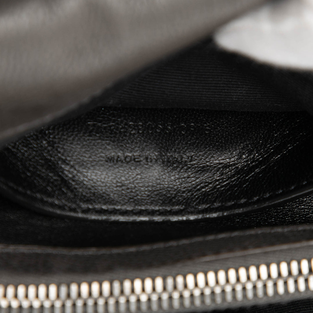 Saint Laurent Medium Chevron Sheepskin Monogram College Sac