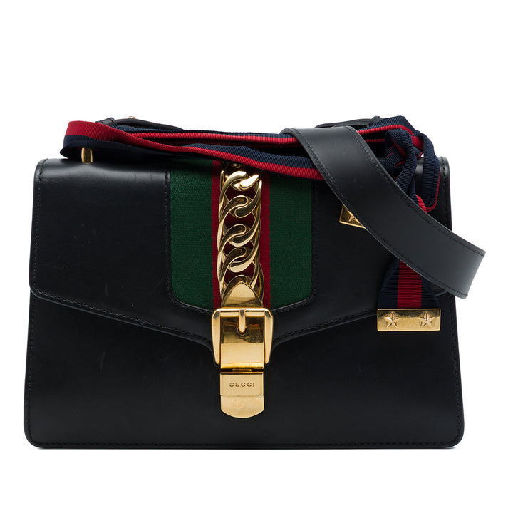 Web Sylvie Sac Petit Cuir de veau Noir