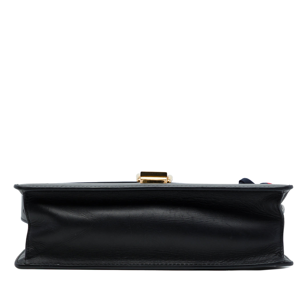 Web Sylvie Sac Petit Cuir de veau Noir