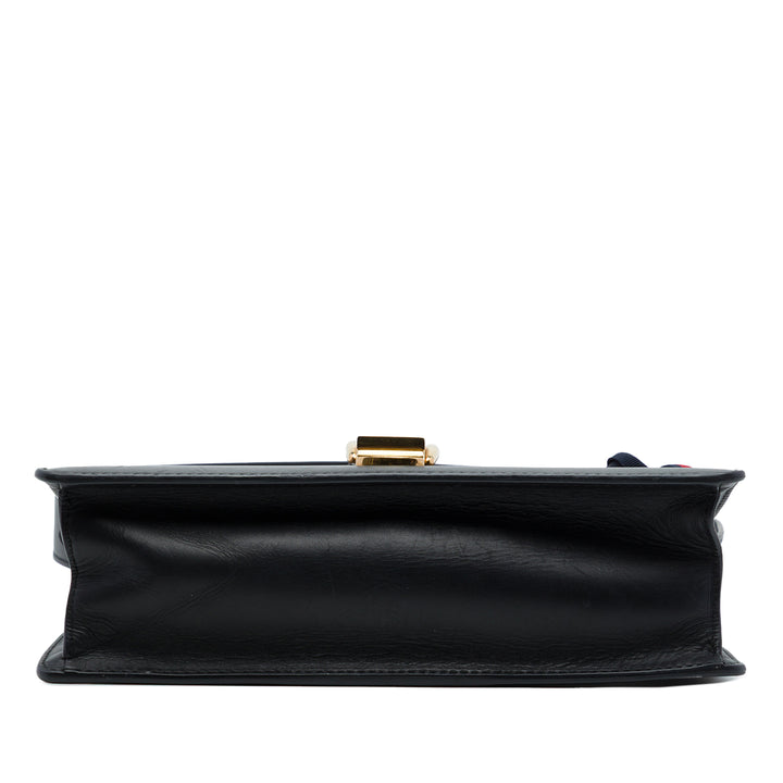 Web Sylvie Sac Petit Cuir de veau Noir