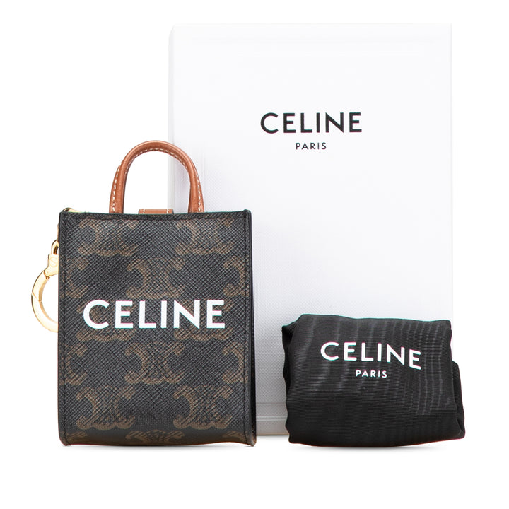 Celine Micro Triomphe Coated Toile Cabas vertical Bijou de sac