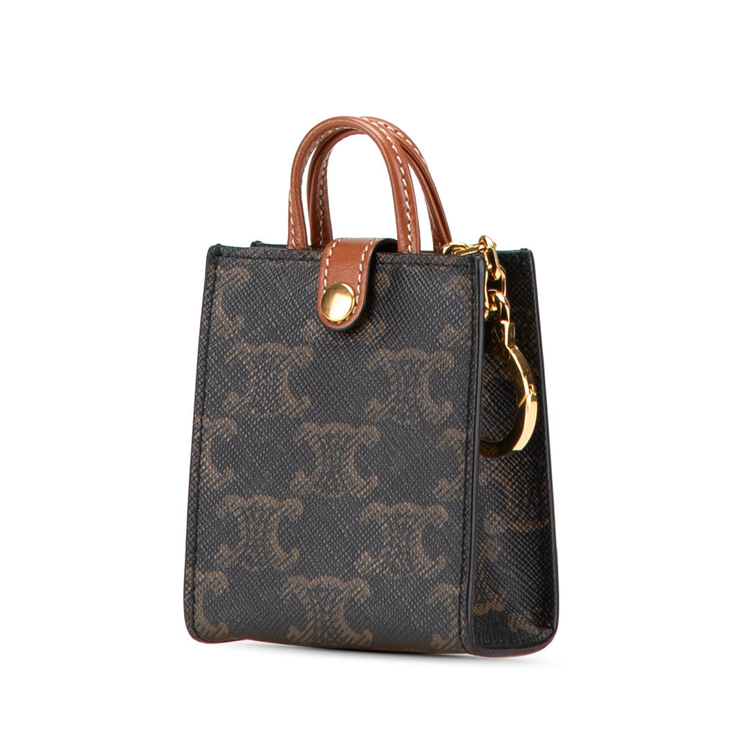 Celine Micro Triomphe Coated Toile Cabas vertical Bijou de sac