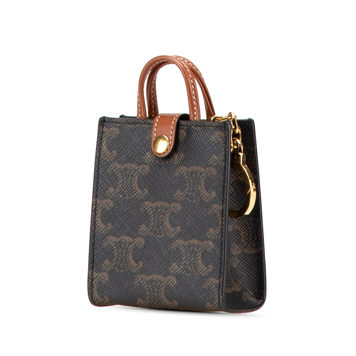 Celine Micro Triomphe Coated Toile Cabas vertical Bijou de sac