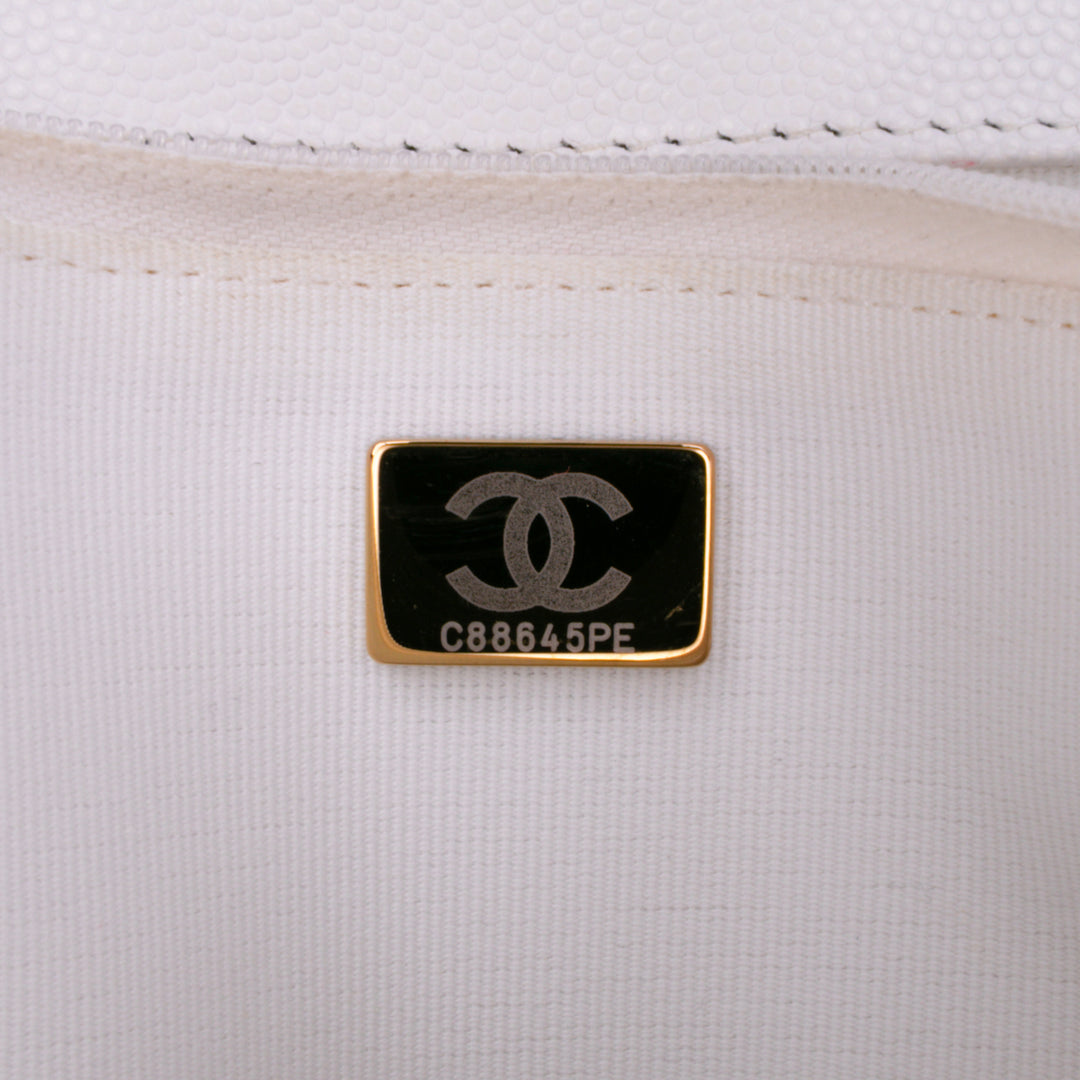 Chanel CC Quilted Caviar Coco Casino Wallet on Chain Blanc – GABY PARIS Authentique