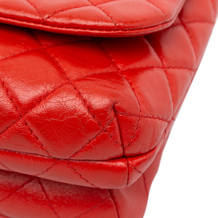 Chanel Quilted Lambskin Knock on Wood Satchel Red - GABY PARIS