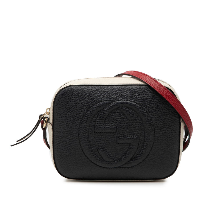 Gucci Small Tricolor Cuir Soho Disco Sac porté croisé