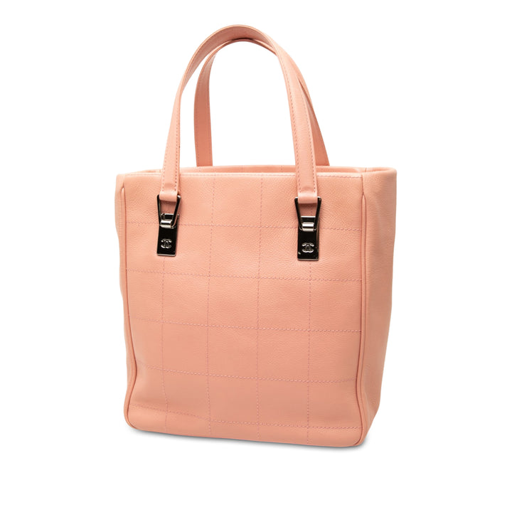 CC Chocolate Bar Cabas Cuir caviar Rose