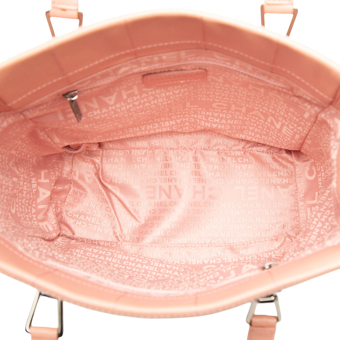 CC Chocolate Bar Cabas Cuir caviar Rose