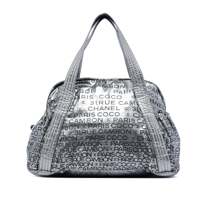 Chanel Metallic Coated Toile Unlimited Ligne Cabas