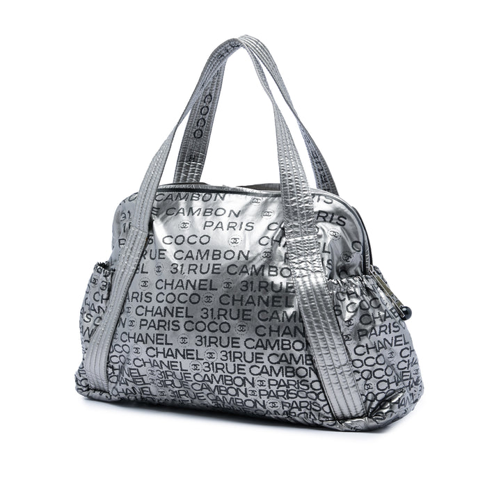 Chanel Metallic Coated Toile Unlimited Ligne Cabas