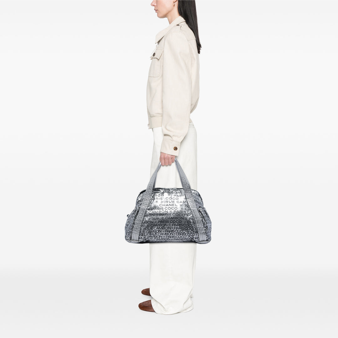 Chanel Metallic Coated Toile Unlimited Ligne Cabas