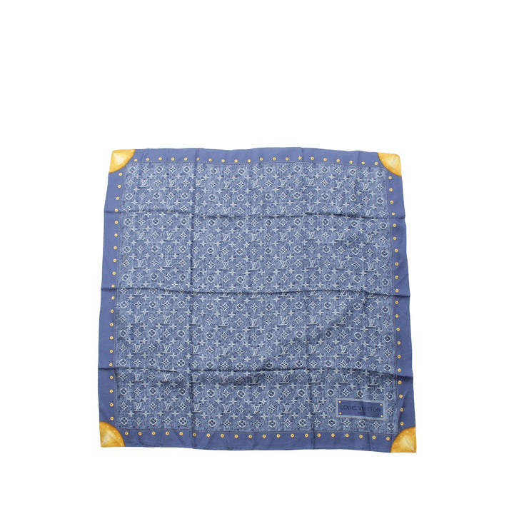 Foulard Monogram Bleu