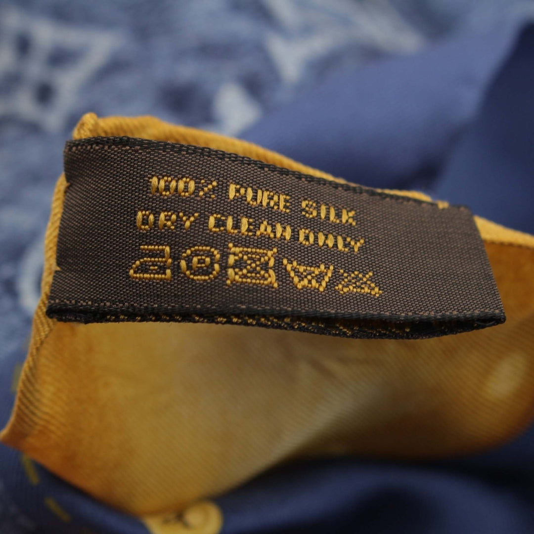 Foulard Monogram Bleu