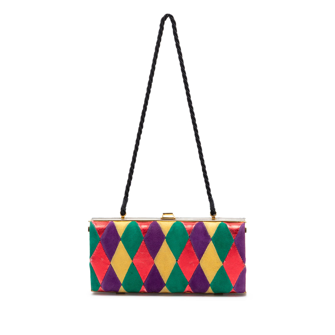 Miu Miu Multicolor Harlequin Minaudiere Pochette Multi Multicolore – vue principale – GABY PARIS