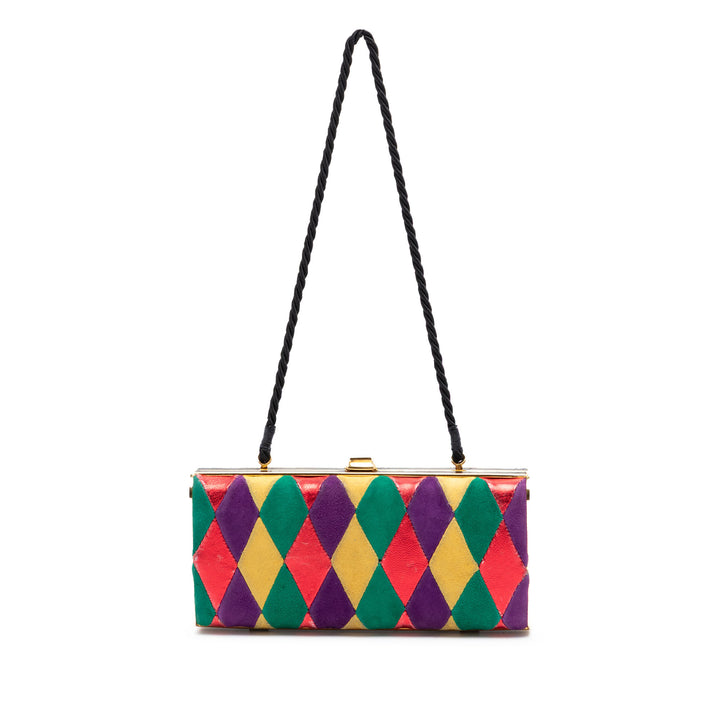 Miu Miu Multicolor Harlequin Minaudiere Pochette Multi Multicolore – vue principale – GABY PARIS