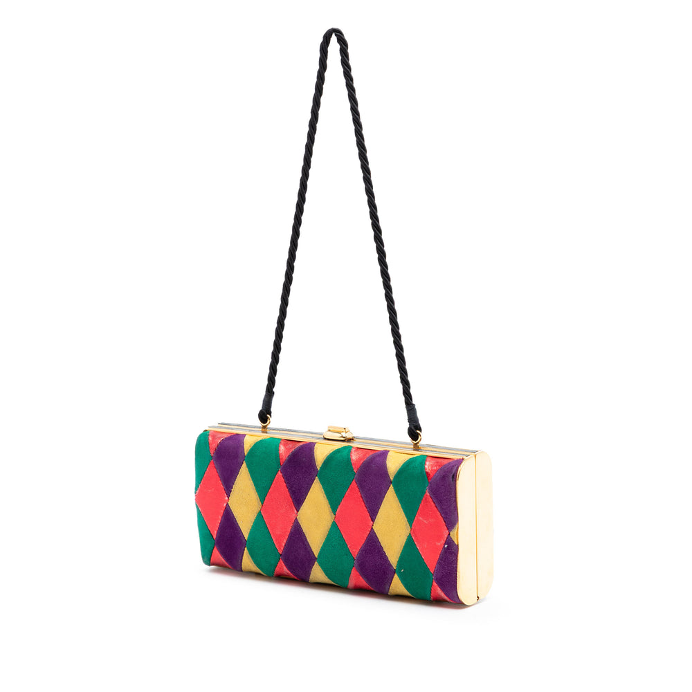 Miu Miu Multicolor Harlequin Minaudiere Pochette Multi Multicolore – vue 2 – GABY PARIS