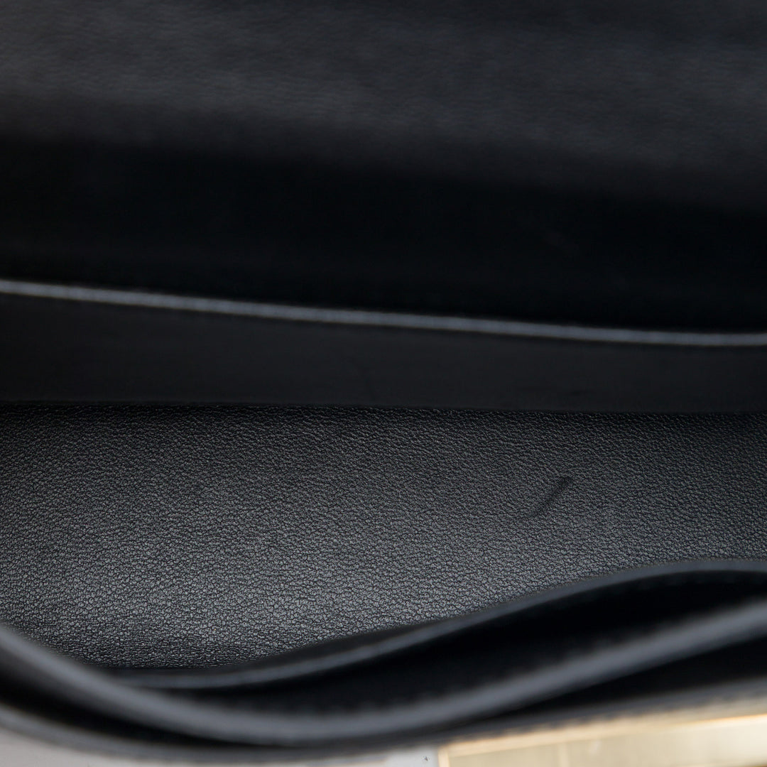 Hermès Sac bandoulière Chevre Mysore Verrou Chaînee Mini Noir – vue 4 – GABY PARIS