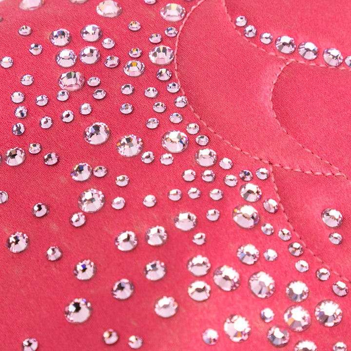 Chanel Satin Diamante Camellia Pochette with Chain Rose – GABY PARIS Authentique