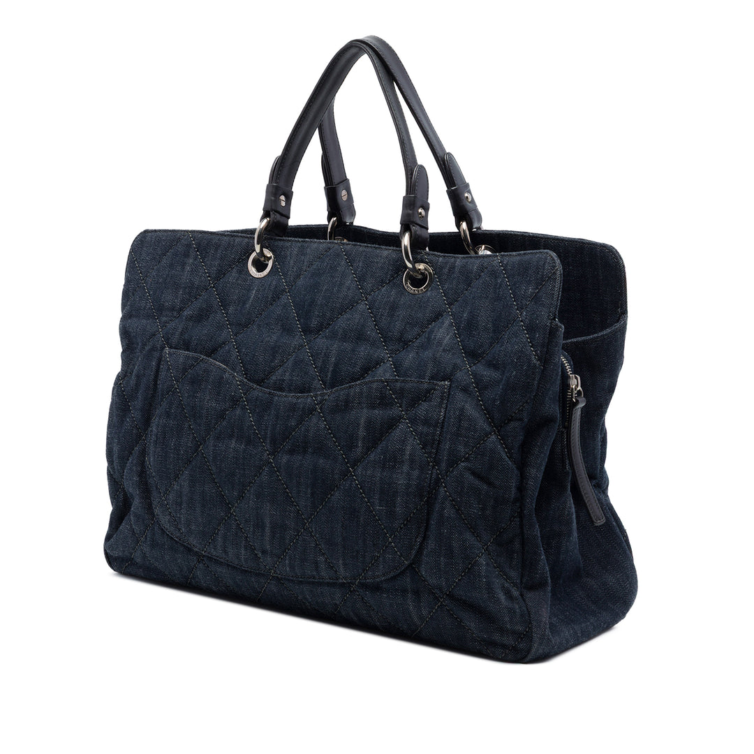Chanel Large CC Matelassé Jean Timeless Cabas