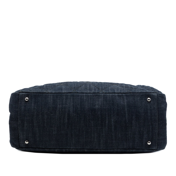 Chanel Large CC Matelassé Jean Timeless Cabas