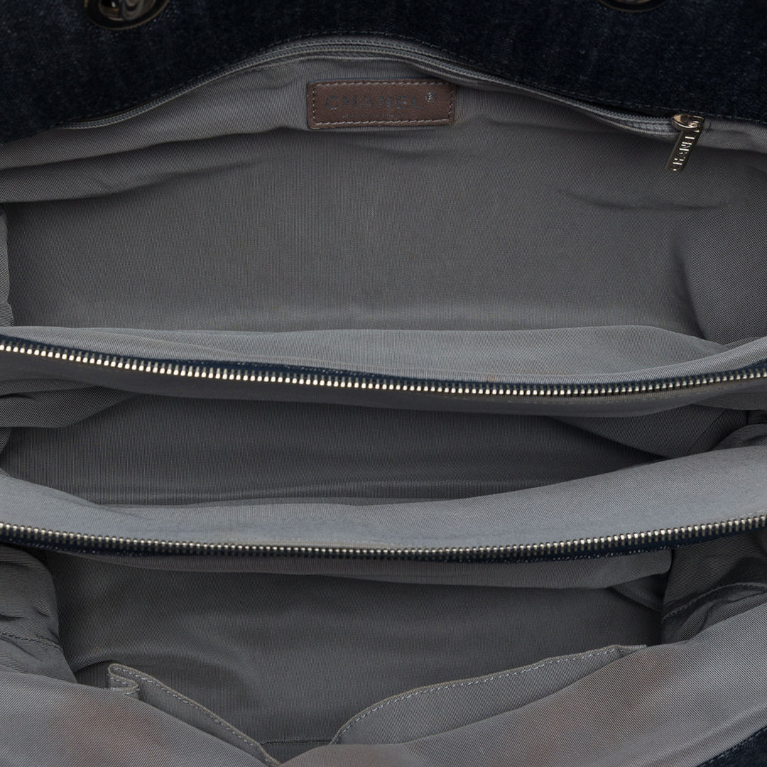 Chanel Large CC Matelassé Jean Timeless Cabas