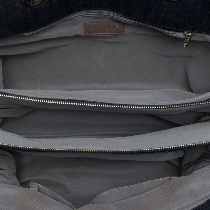 Chanel Large CC Matelassé Jean Timeless Cabas