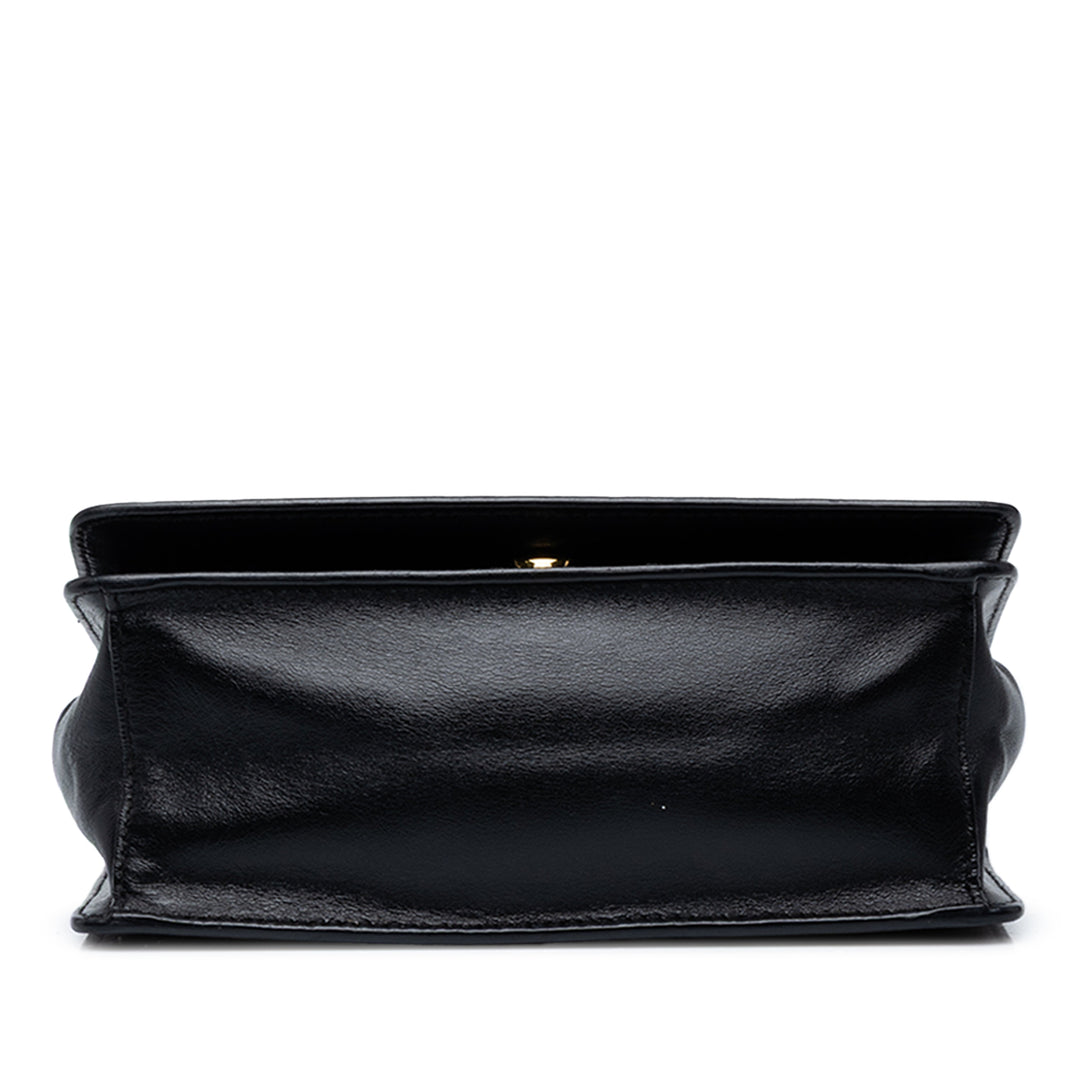 Prada Sac bandoulière Lux Chaîne Saffiano Noir – vue 3 – GABY PARIS