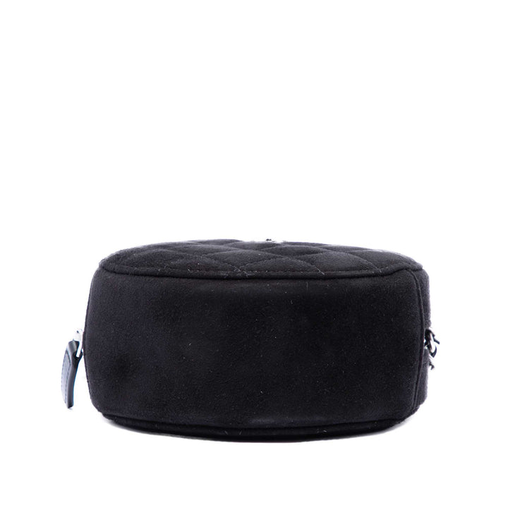 Chanel Matelassé Cocostellar Rond Pochette avec chaîne Daim