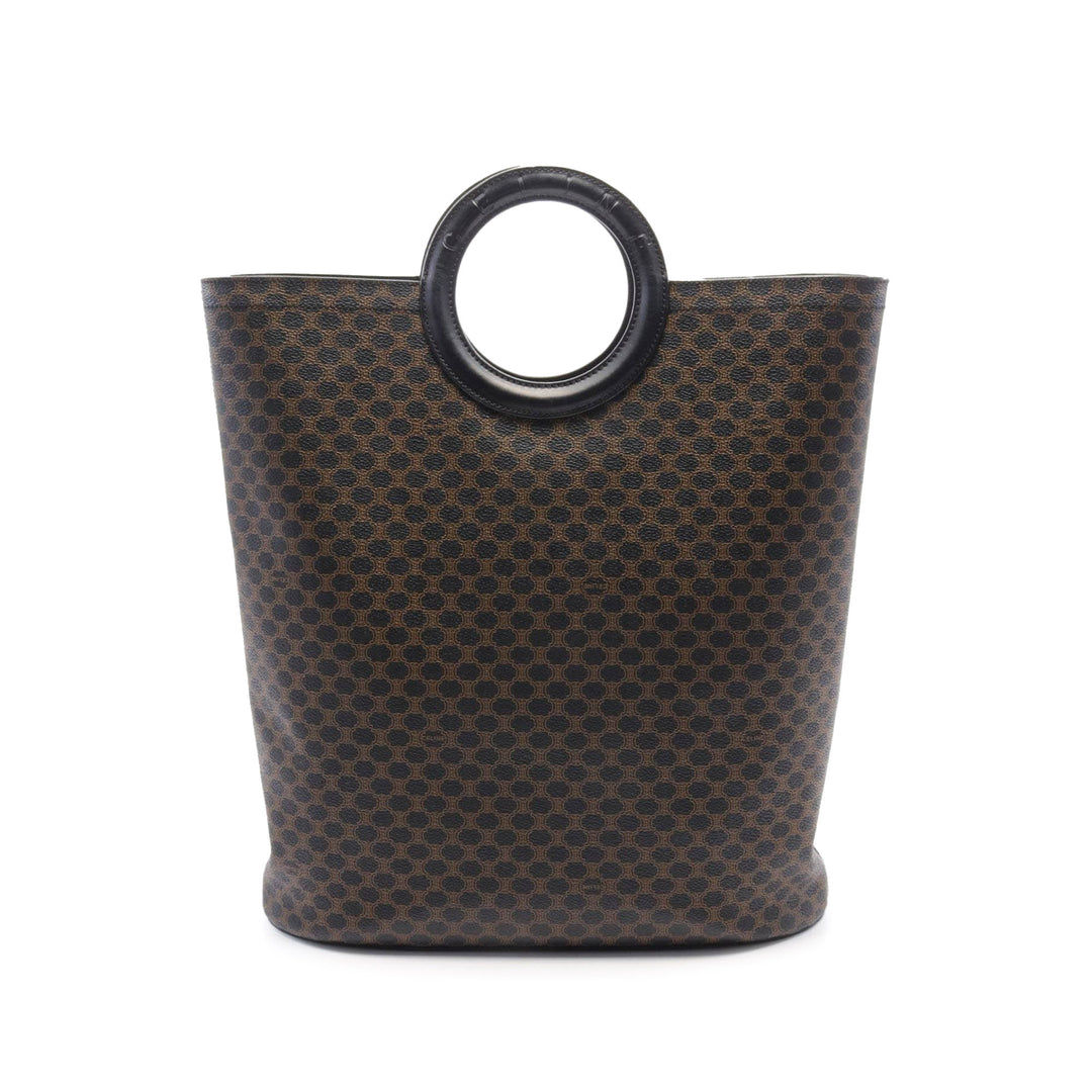 Macadam Coated Canvas Tote Black - Gaby Paris