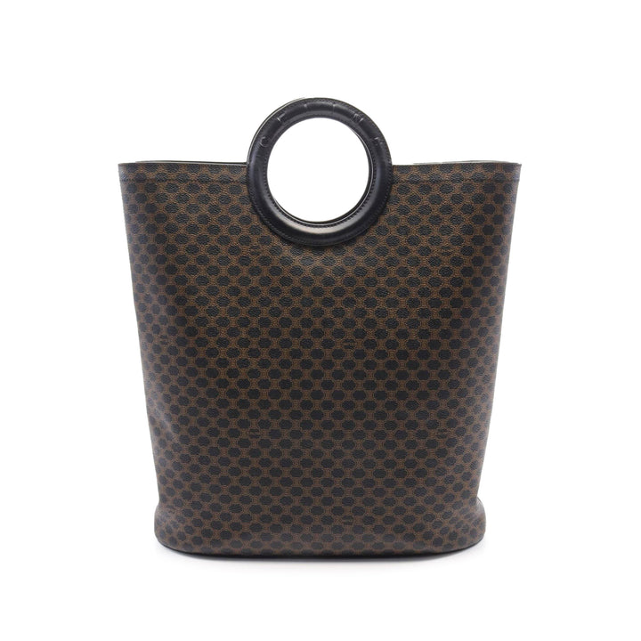 Macadam Coated Canvas Tote Black - Gaby Paris