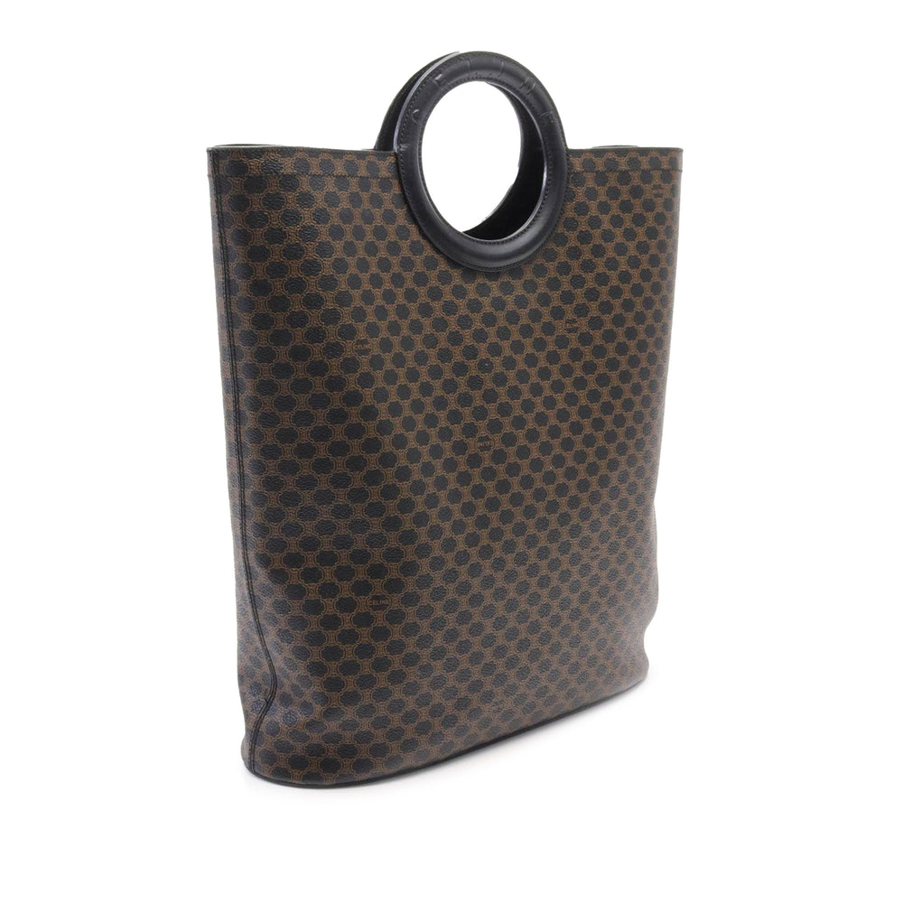 Macadam Coated Canvas Tote Black - Gaby Paris