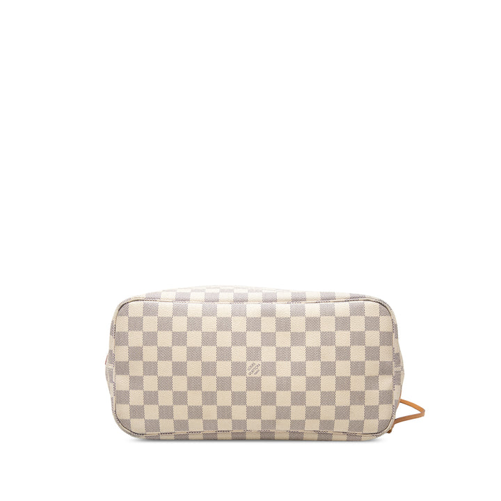 Neverfull MM Damier Azur Blanc