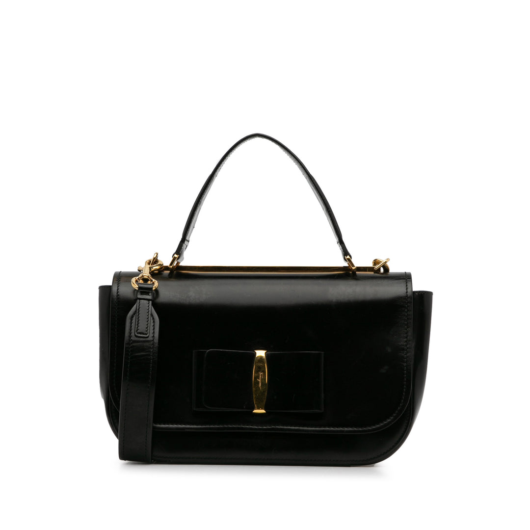 Medium Vara Anna Satchel Black - Gaby Paris