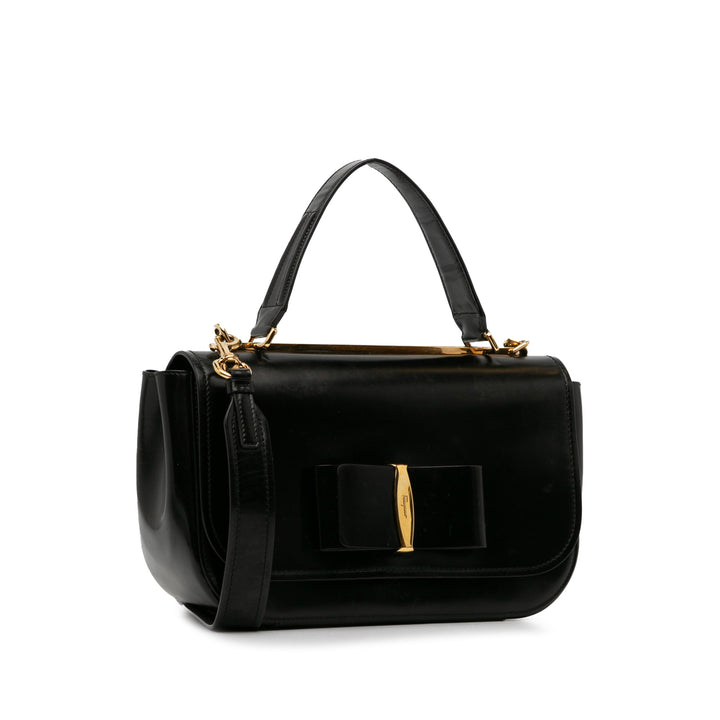 Medium Vara Anna Satchel Black - Gaby Paris