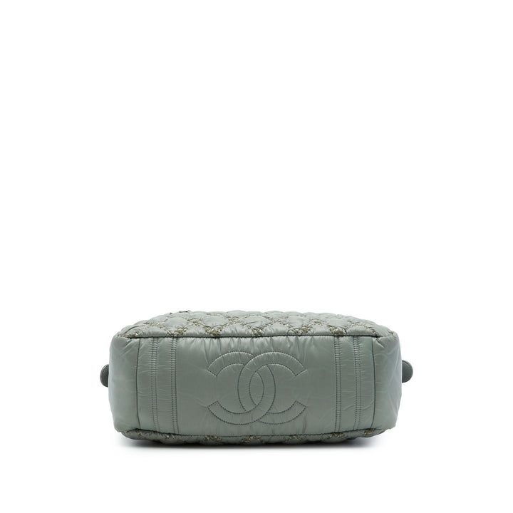 Chanel Paris Byzance On Stitch Bowler Sac Gris – vue 3 – GABY PARIS