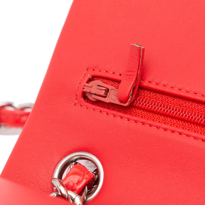 Jumbo Classic Patent Double Flap Red - Gaby Paris