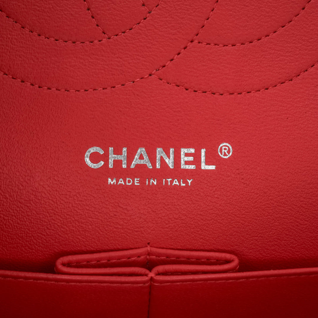 Jumbo Classic Patent Double Flap Red - Gaby Paris