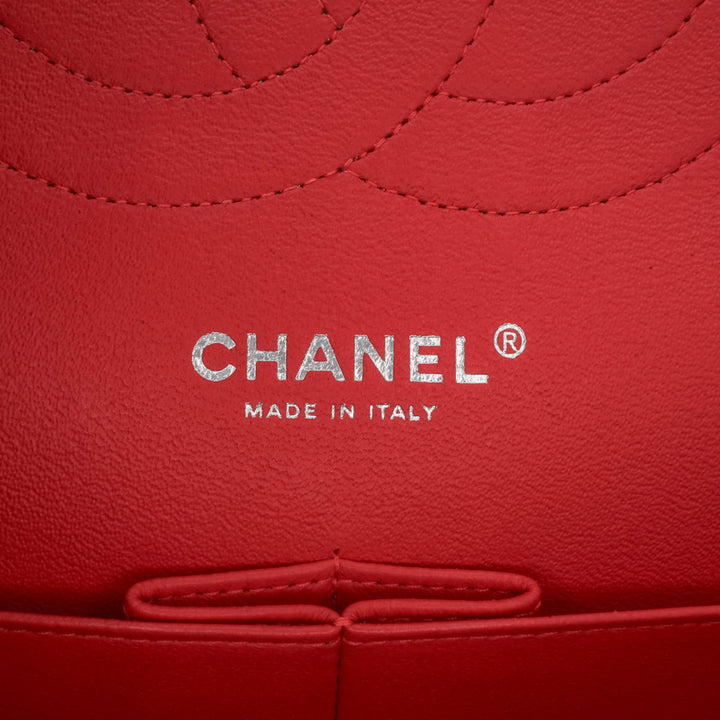 Jumbo Classic Patent Double Flap Red - Gaby Paris