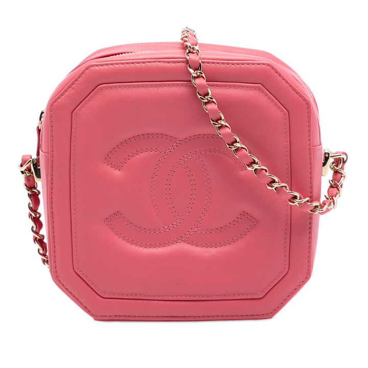 Chanel CC Clock Camera Étui Cuir de veau