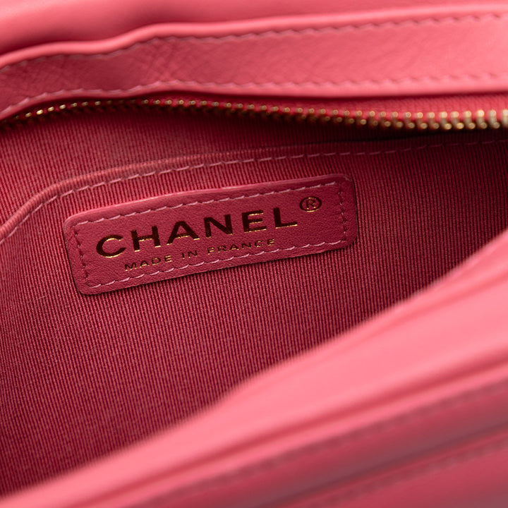 Chanel CC Clock Camera Étui Cuir de veau