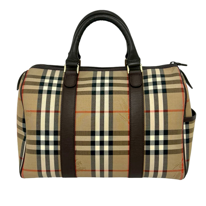 Burberry Haymarket Check Boston Sac Toile