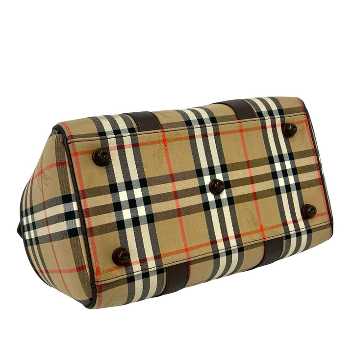 Burberry Haymarket Check Boston Sac Toile
