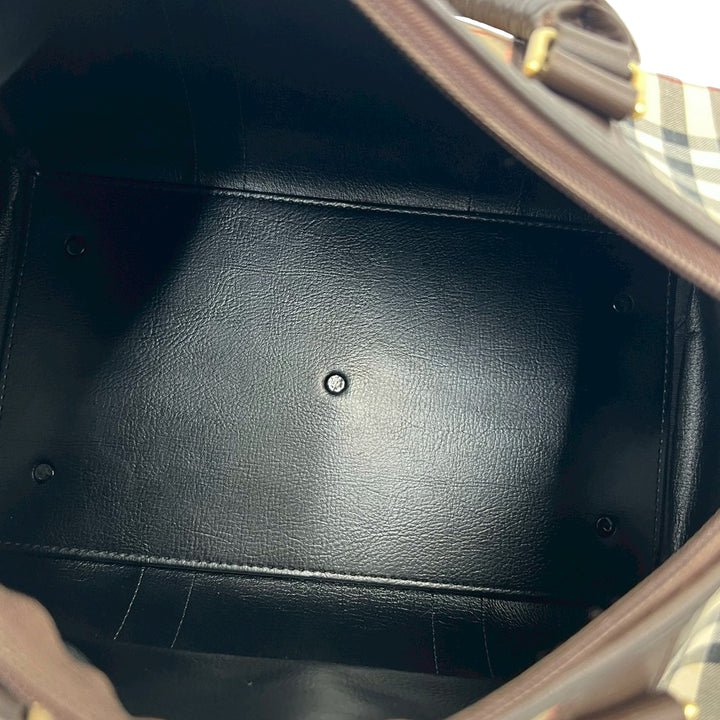 Burberry Haymarket Check Boston Sac Toile