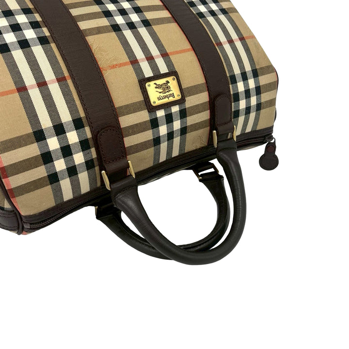 Burberry Haymarket Check Boston Sac Toile