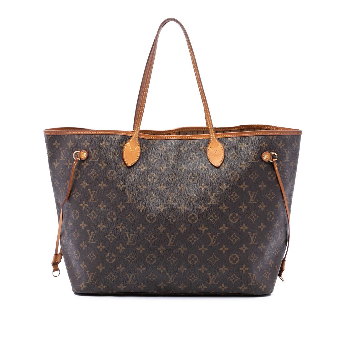 Louis Vuitton Neverfull GM Monogram Marron – vue principale – GABY PARIS