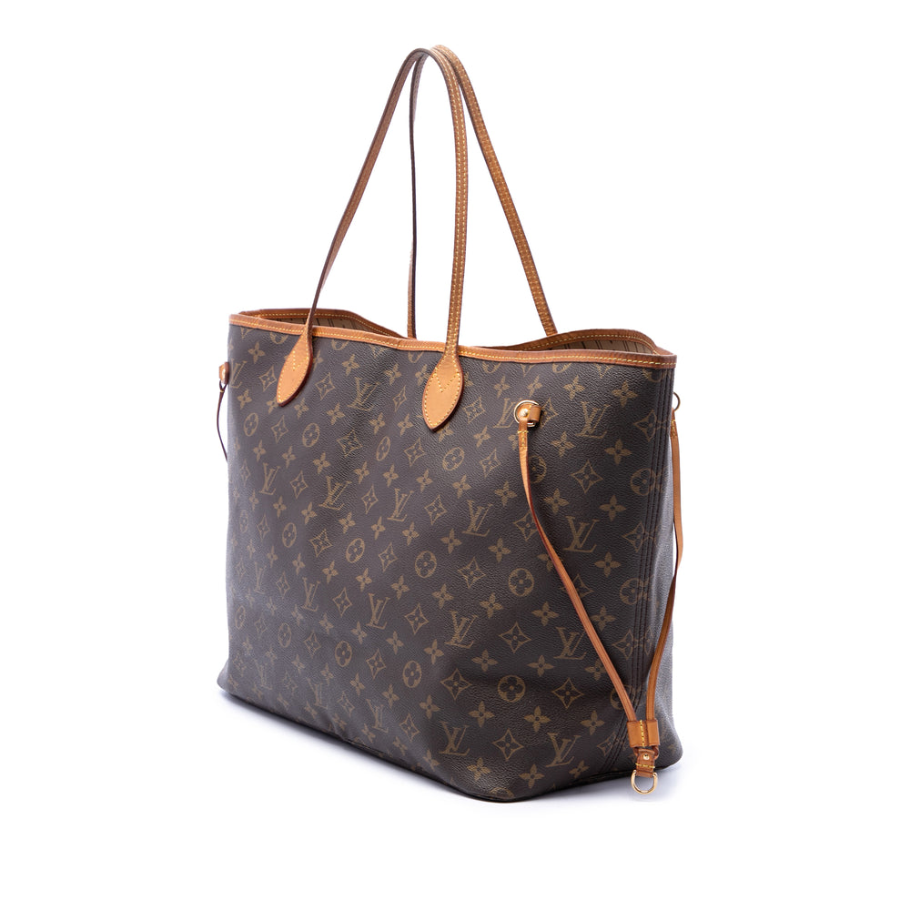 Louis Vuitton Neverfull GM Monogram Marron – vue 2 – GABY PARIS