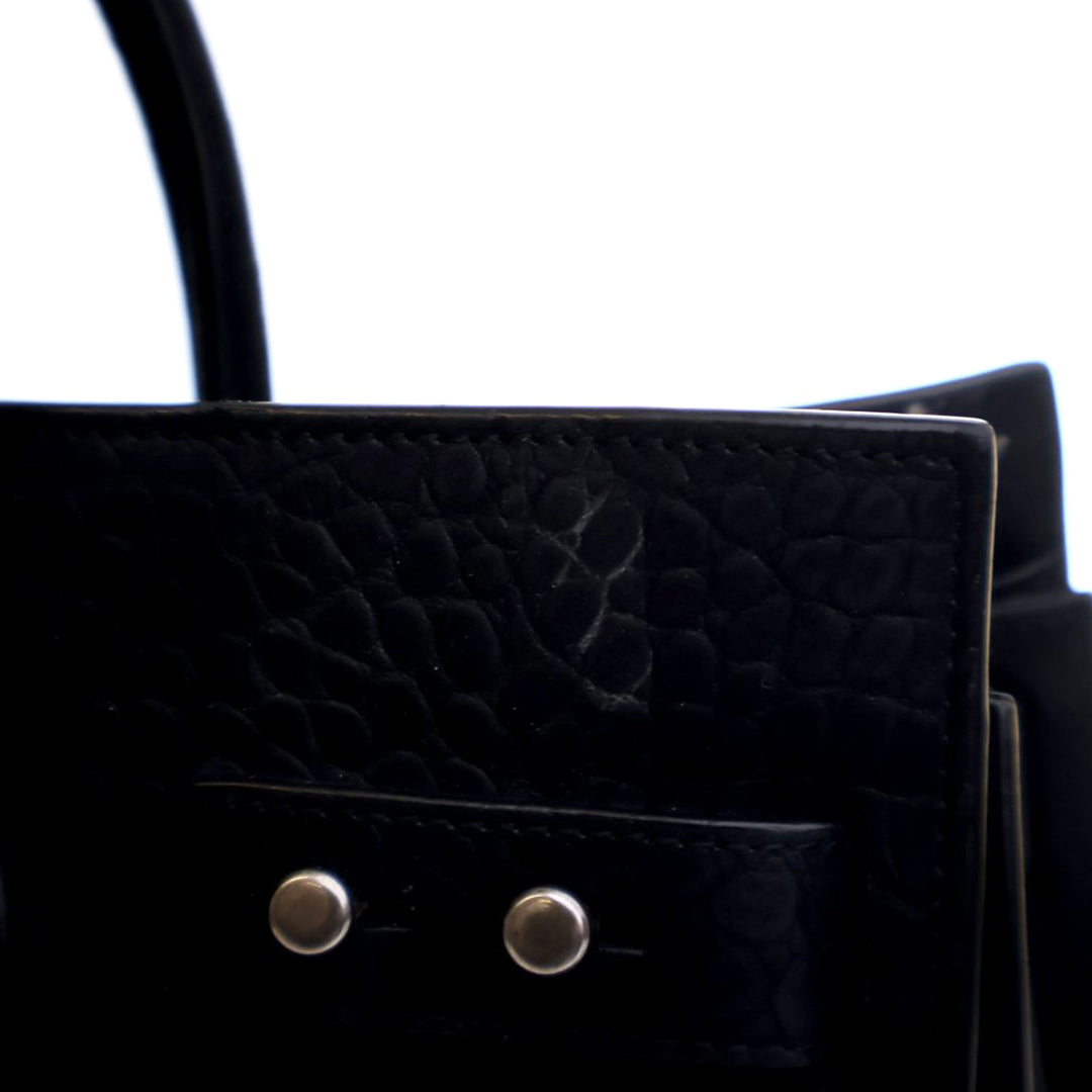 Saint Laurent Small Croc embossé Daim Sac De Jour Sac