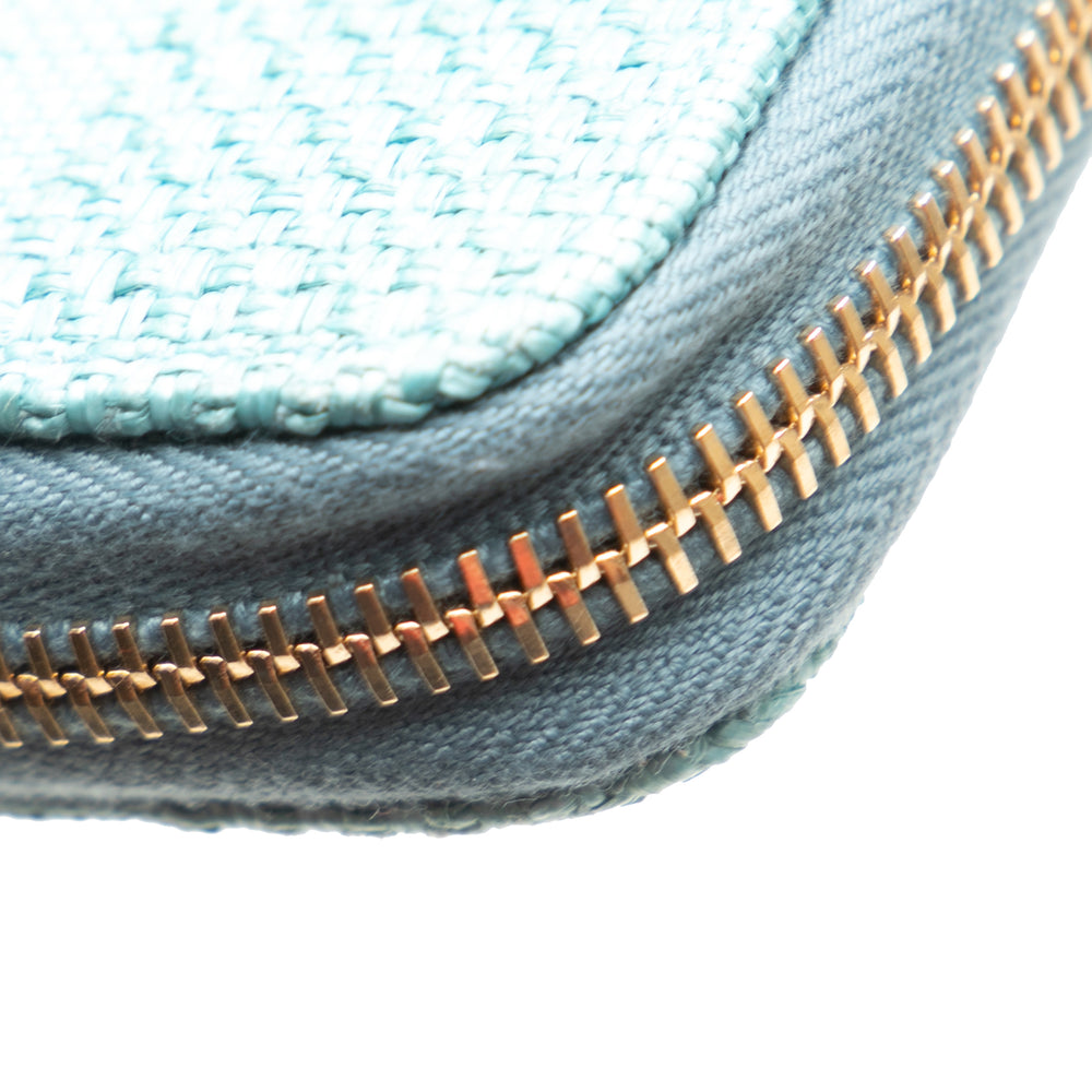 Tweed Deauville Continental Wallet Blue - Gaby Paris