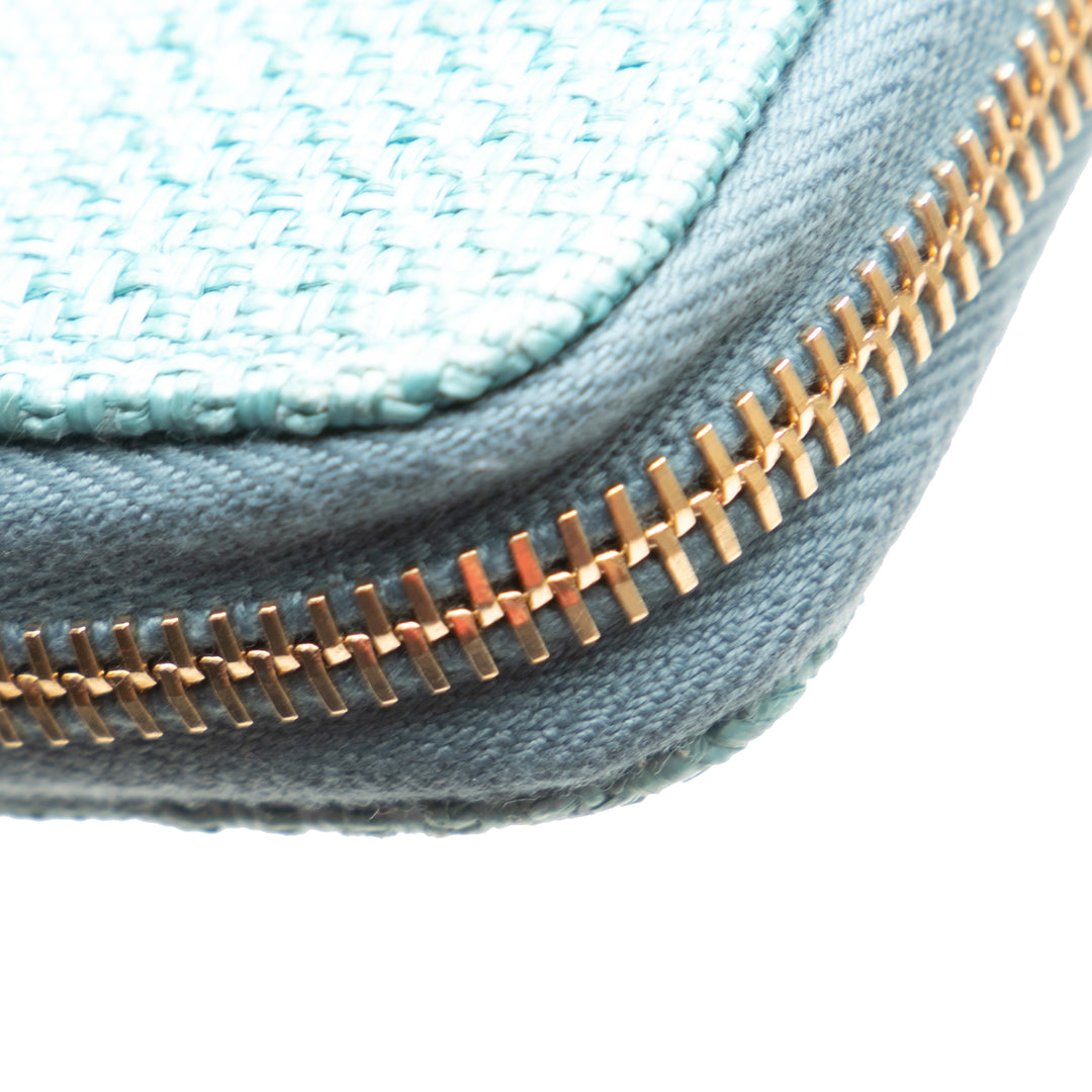Tweed Deauville Continental Wallet Blue - Gaby Paris